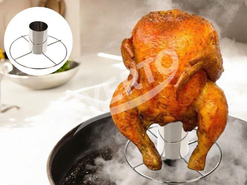 Chicken Roaster With Lid BBQ Chicken Holder (20 X 10 Cm) € Averto