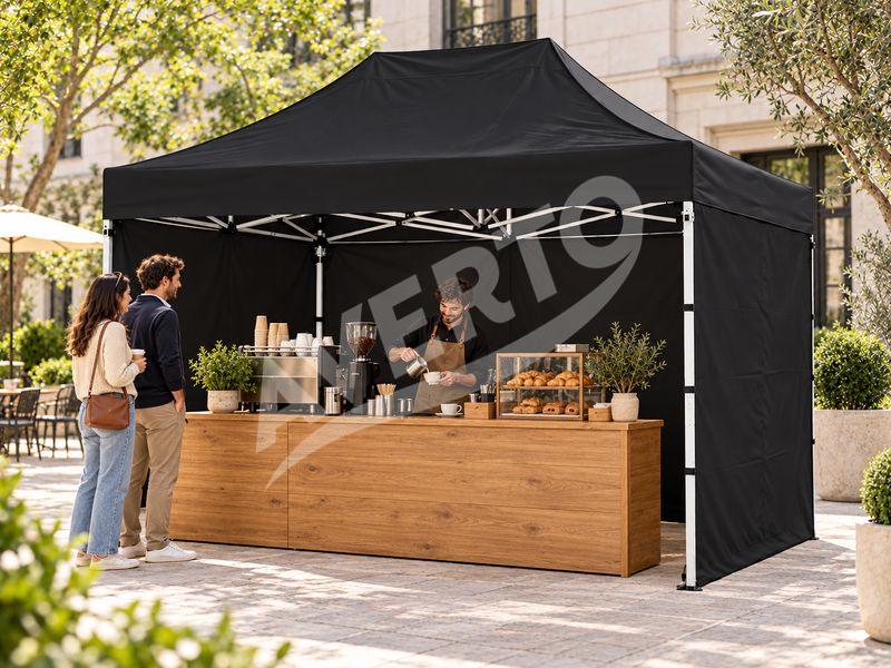 4x6 m AL-HEX50 BLACK